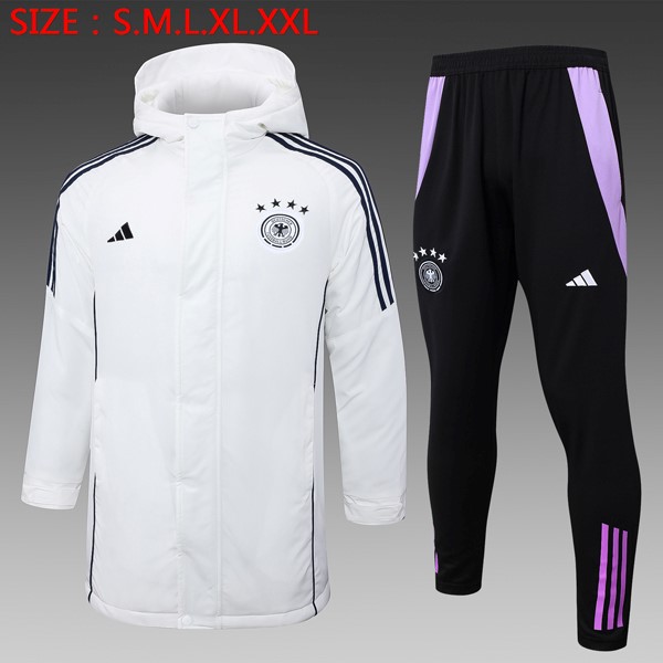 Abrigo Alemania Conjunto Completo 2024/25 Blanco
